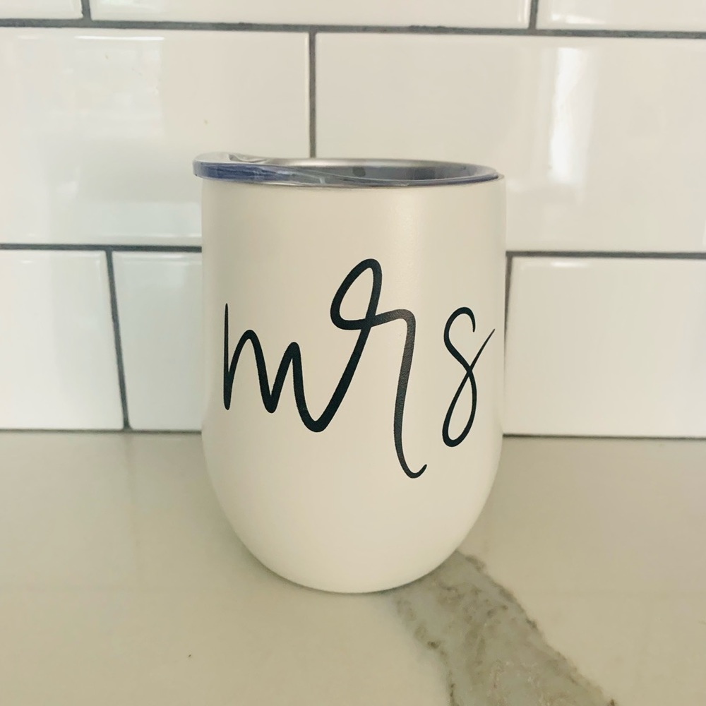 MRS wine tumbler off-white